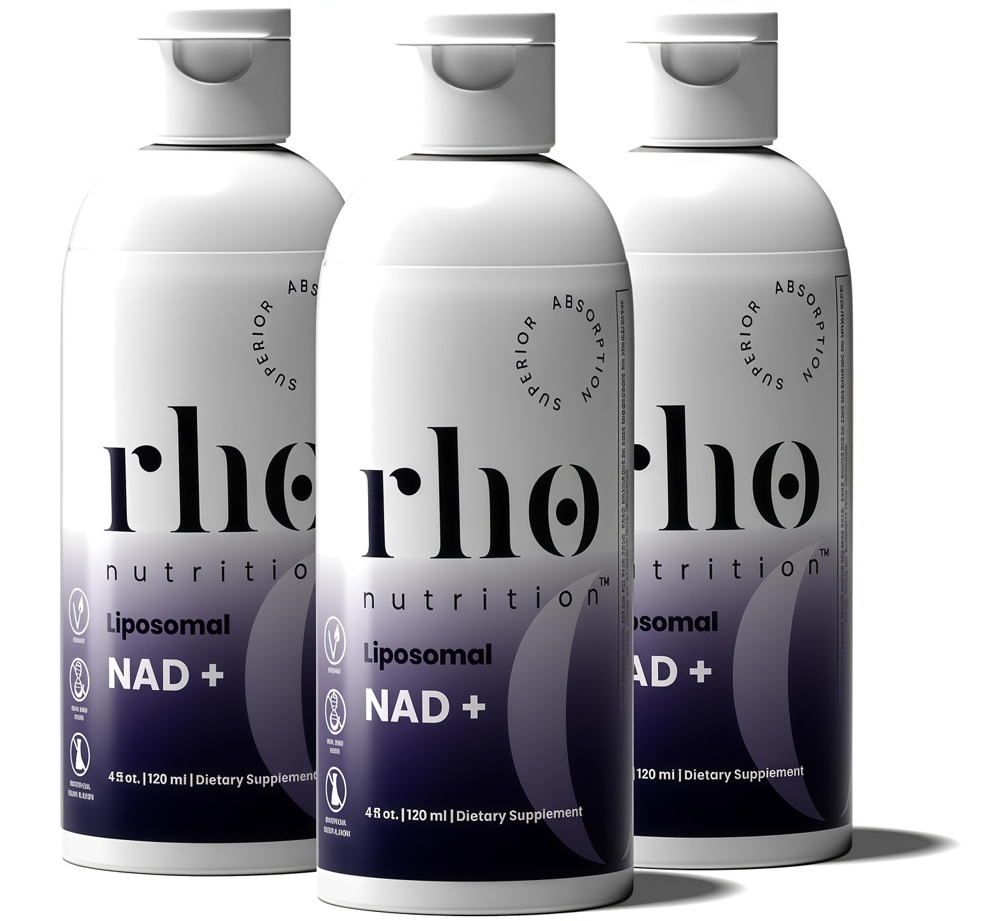 Rho Nutrition Liposomal NAD+-LiquidSupplement Designed to Help SupportAbsorption -Active Form of NAD+Helps Support Normal Cellular Health,Healthy Aging, Energy Metabolism andOverall Vitality