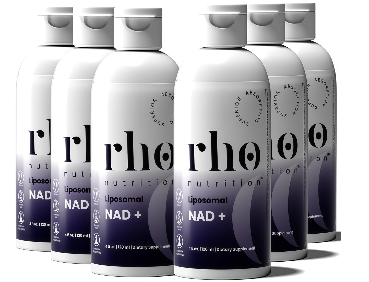 Rho Nutrition Liposomal NAD+-LiquidSupplement Designed to Help SupportAbsorption -Active Form of NAD+Helps Support Normal Cellular Health,Healthy Aging, Energy Metabolism andOverall Vitality