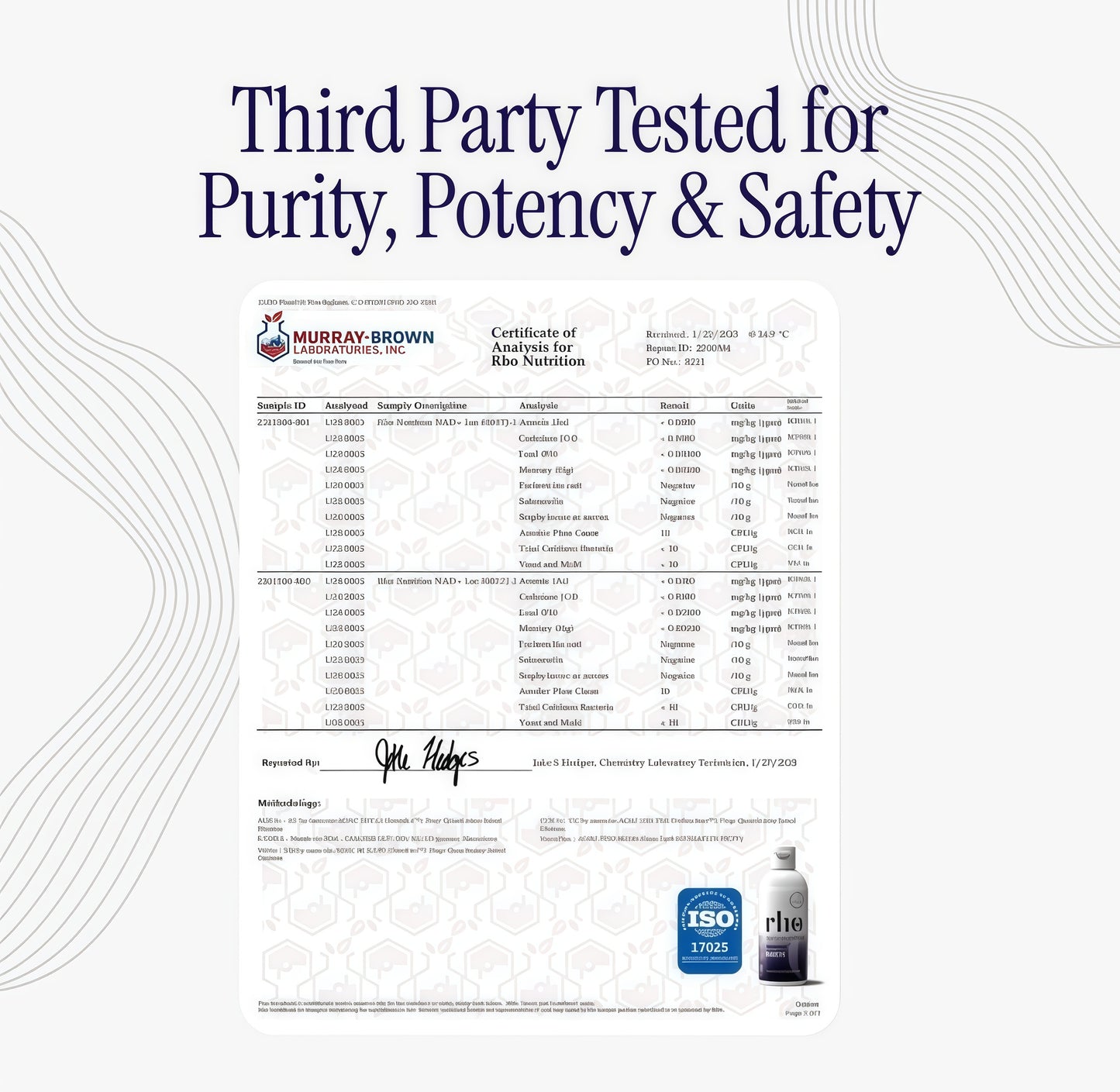 Rho Nutrition Liposomal NAD+-LiquidSupplement Designed to Help SupportAbsorption -Active Form of NAD+Helps Support Normal Cellular Health,Healthy Aging, Energy Metabolism andOverall Vitality